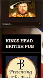 Mobile Screenshot of kingsheadbritishpub.com